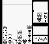 Sanrio Carnival (Game Boy) screenshot: All sorts of character blocks