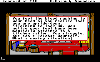 King's Quest III: To Heir is Human (Apple IIgs) screenshot: Teleported to the kitchen