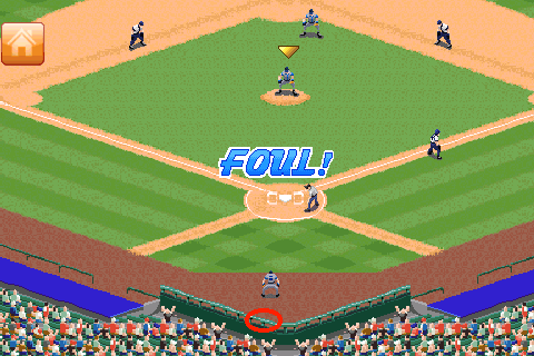 Derek Jeter Pro Baseball 2008 (Android) screenshot: Foul!