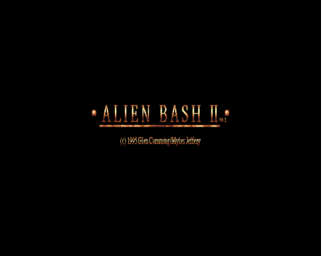 Alien Bash II (Amiga) screenshot: Title