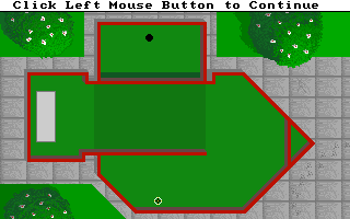 Hole-In-One Miniature Golf (Amiga) screenshot: Hole 3