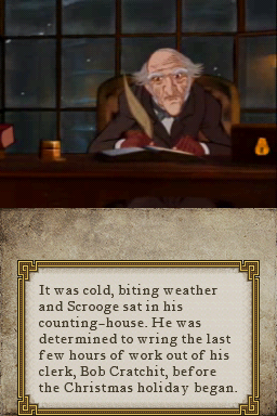 Disney's A Christmas Carol (Nintendo DS) screenshot: The mean Scrooge...(intro)