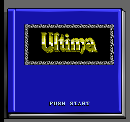 Ultima IV: Quest of the Avatar (NES) screenshot: Title screen (Japanese version)