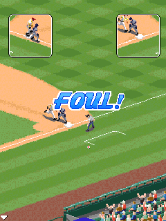 Derek Jeter Pro Baseball 2008 (J2ME) screenshot: Foul!