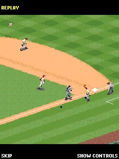 Derek Jeter Pro Baseball 2008 (J2ME) screenshot: Replay