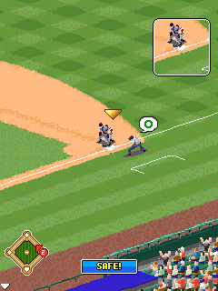 Derek Jeter Pro Baseball 2008 (J2ME) screenshot: Safe!