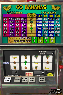 Golden Nugget Casino DS (Nintendo DS) screenshot: Go Bananas.