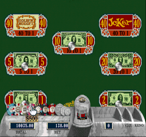 Golden Nugget (PlayStation) screenshot: Big 6.
