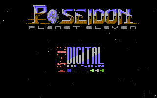Poseidon: Planet Eleven (Commodore 64) screenshot: Title Picture