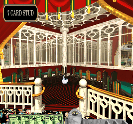 Golden Nugget (PlayStation) screenshot: Poker room.