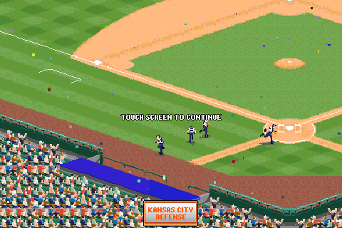 Derek Jeter Pro Baseball 2008 (Android) screenshot: Players entering the field