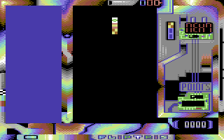 Fliptris (Commodore 64) screenshot: First block