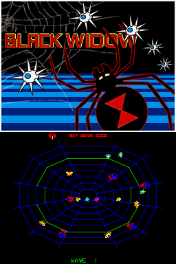 Atari Greatest Hits: Volume 2 (Nintendo DS) screenshot: Black Widow
