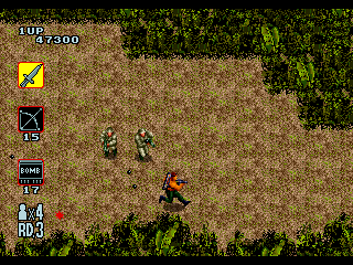 Rambo III (Genesis) screenshot: Level 3. Jungle