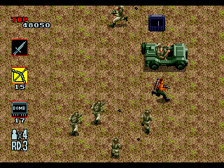 Rambo III (Genesis) screenshot: Hell breaks loose