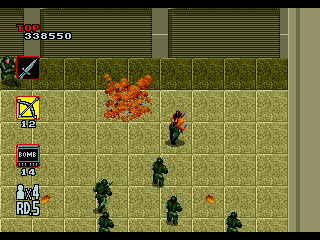Rambo III (Genesis) screenshot: Penetrate the fortress Rambo-style