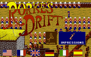 Rorke's Drift (Amiga) screenshot: Title screen