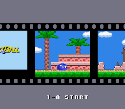 SmartBall (SNES) screenshot: Level select