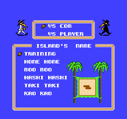 Spy vs. Spy: The Island Caper (NES) screenshot: Main menu