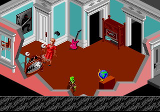 Haunting Starring Polterguy (Genesis) screenshot: Easy, there, easy!
