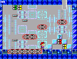 Gaegujangi Kkachi (SEGA Master System) screenshot: Futuristic stage