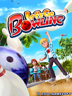 Let's Go Bowling (J2ME) screenshot: Title screen