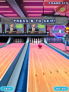 Let's Go Bowling (J2ME) screenshot: Opponent's turn