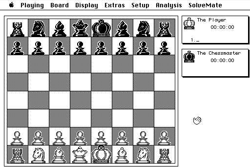 The Chessmaster 2000 (Macintosh) screenshot: Game start