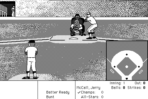 HardBall! (Macintosh) screenshot: Game start