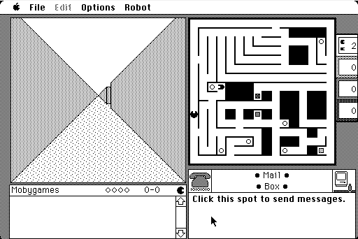 Maze Wars+ (Macintosh) screenshot: Game start