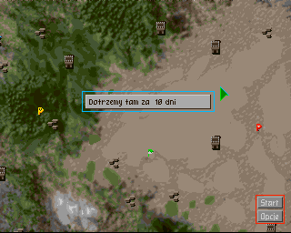 Legion (Amiga) screenshot: Arrival information