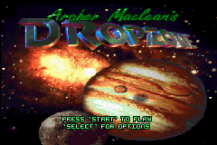 Super Dropzone: Intergalactic Rescue Mission (Game Boy Advance) screenshot: Title screen