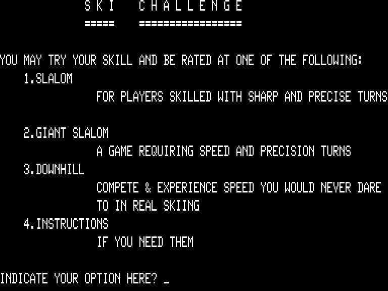 Slalom (1979) MobyGames