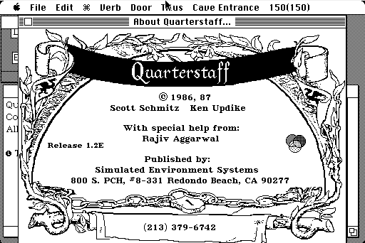 Quarterstaff (Macintosh) screenshot: Credits