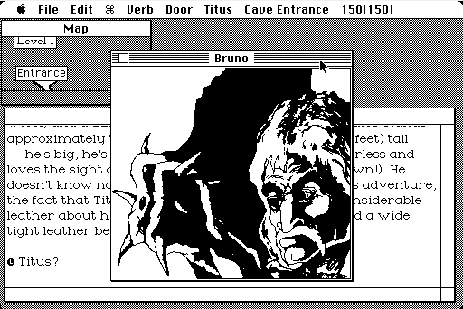 Quarterstaff (Macintosh) screenshot: Party member
