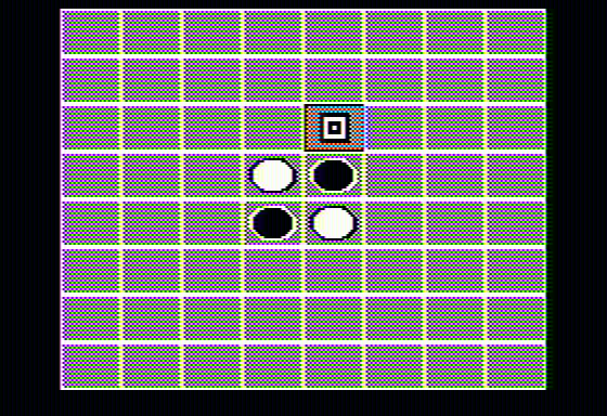 Othello (Apple II) screenshot: Starting out