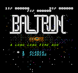 Baltron (NES) screenshot: Title screen