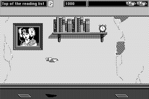 Glider 4.0 (Macintosh) screenshot: 2nd room (B&W)