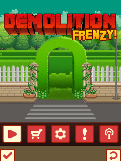 Demolition Frenzy (J2ME) screenshot: Main menu