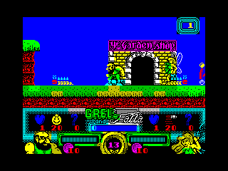 Grell and Fella (ZX Spectrum) screenshot: Game start