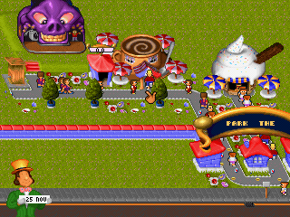 Theme Park (PlayStation) screenshot: The park.