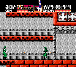 Fist of the North Star (NES) screenshot: Be above it all - Super Mario style