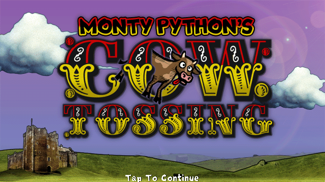 Monty Python's Cow Tossing (J2ME) screenshot: Title screen