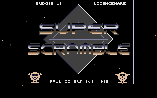 Super Scramble (Atari ST) screenshot: Title screen