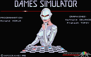 Dames Simulator (Atari ST) screenshot: Title screen