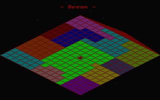 Continuum (Atari ST) screenshot: Select start area i emotion mode