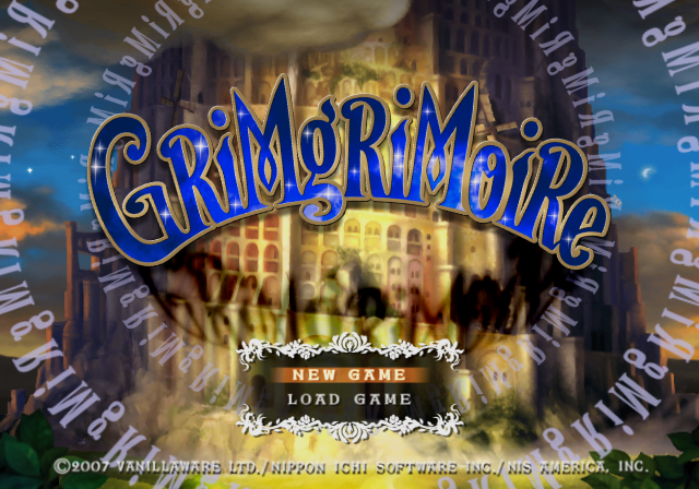 GRiMgRiMoiRe (PlayStation 2) screenshot: Title screen