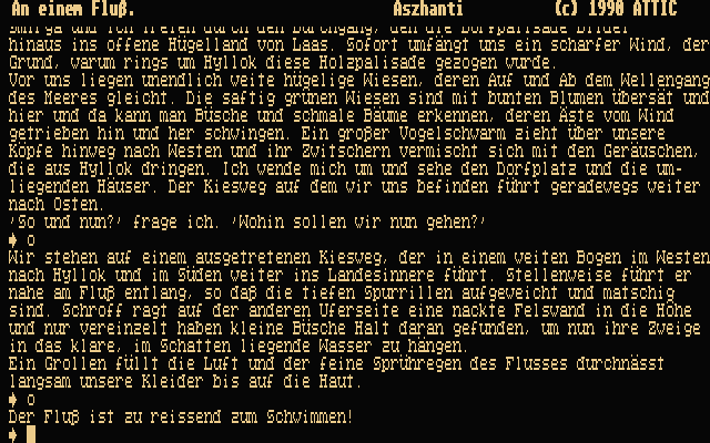 Drachen von Laas (Atari ST) screenshot: Starting out