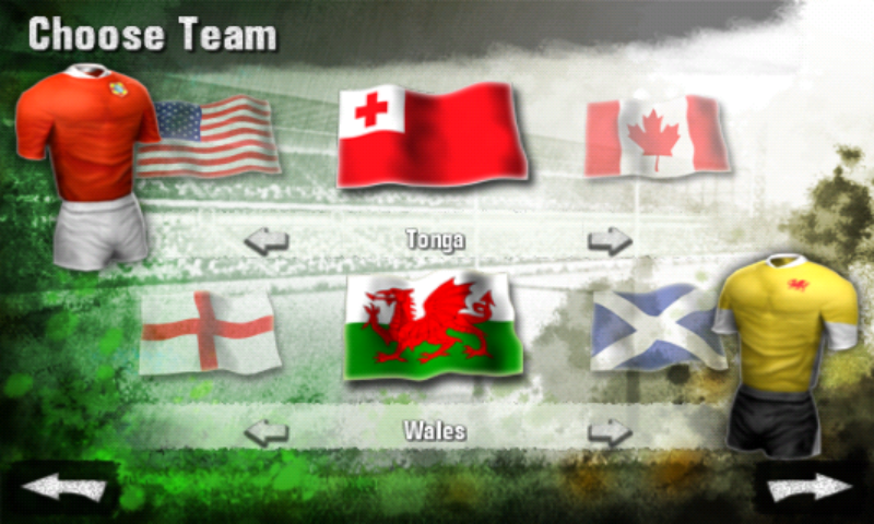 Screenshot of Rugby Nations 2011 (Android, 2011) MobyGames