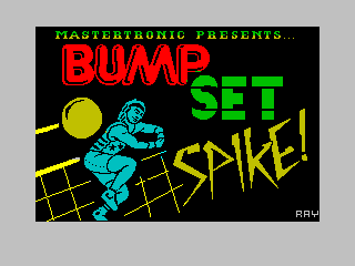 Bump, Set, Spike! Doubles Volleyball (ZX Spectrum) screenshot: Loading screen